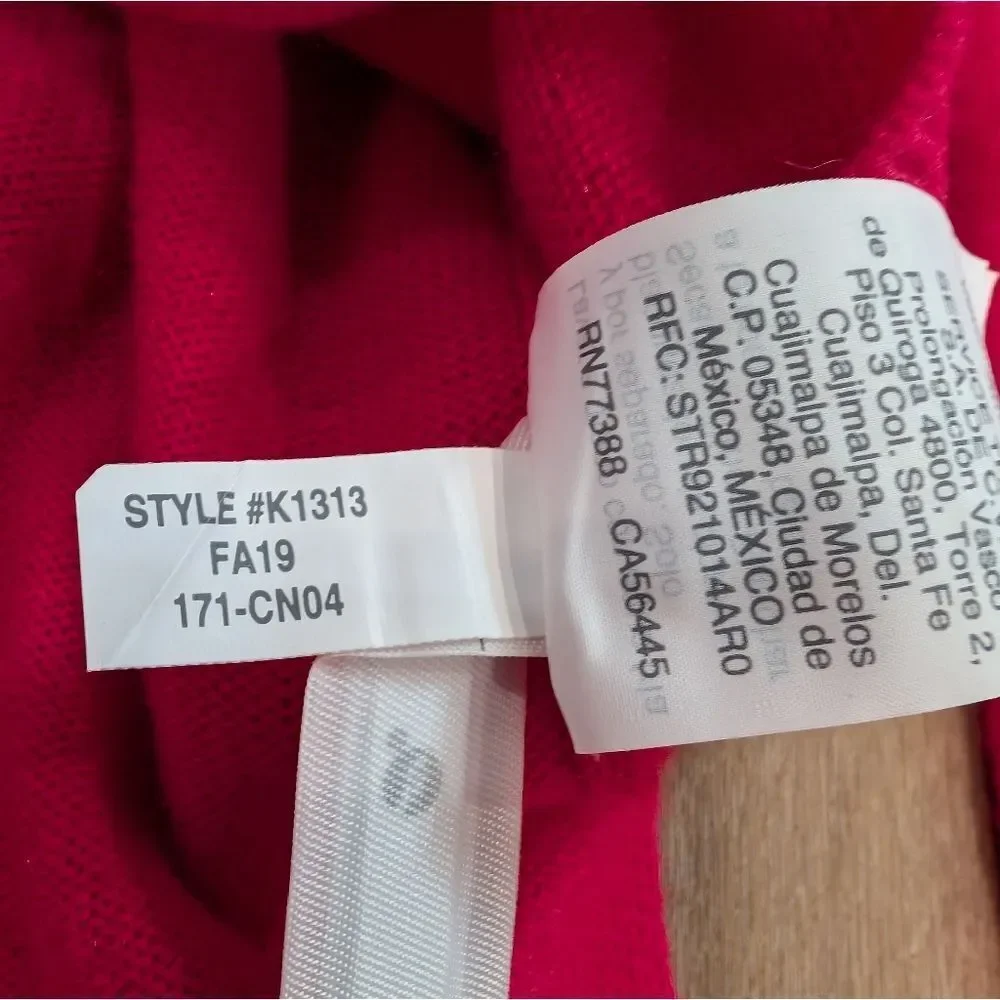 J.Crew Cashmere Slim-Fit Crewneck Neon Pink Sweater Sz S